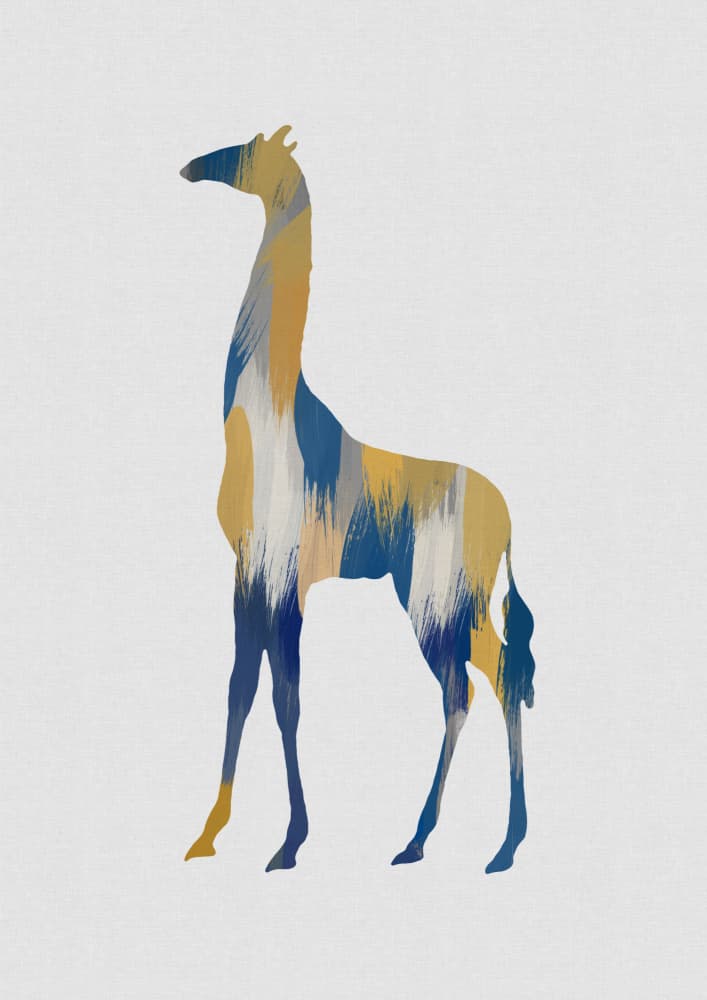 Abstract Safari Giraffe by Orara Studio — canvas wall art