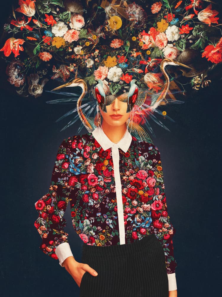 Your Head Was Full of Colours That Had No Names by Frank Moth — canvas wall art
