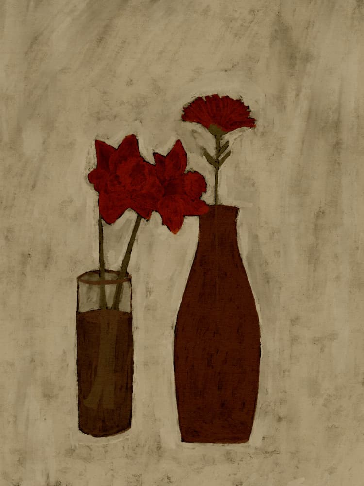 Blossom Blend by Shatha Al Dafai — canvas wall art