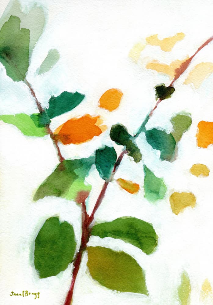 Vibrant Autumn Branches by Janel Bragg — canvas wall art