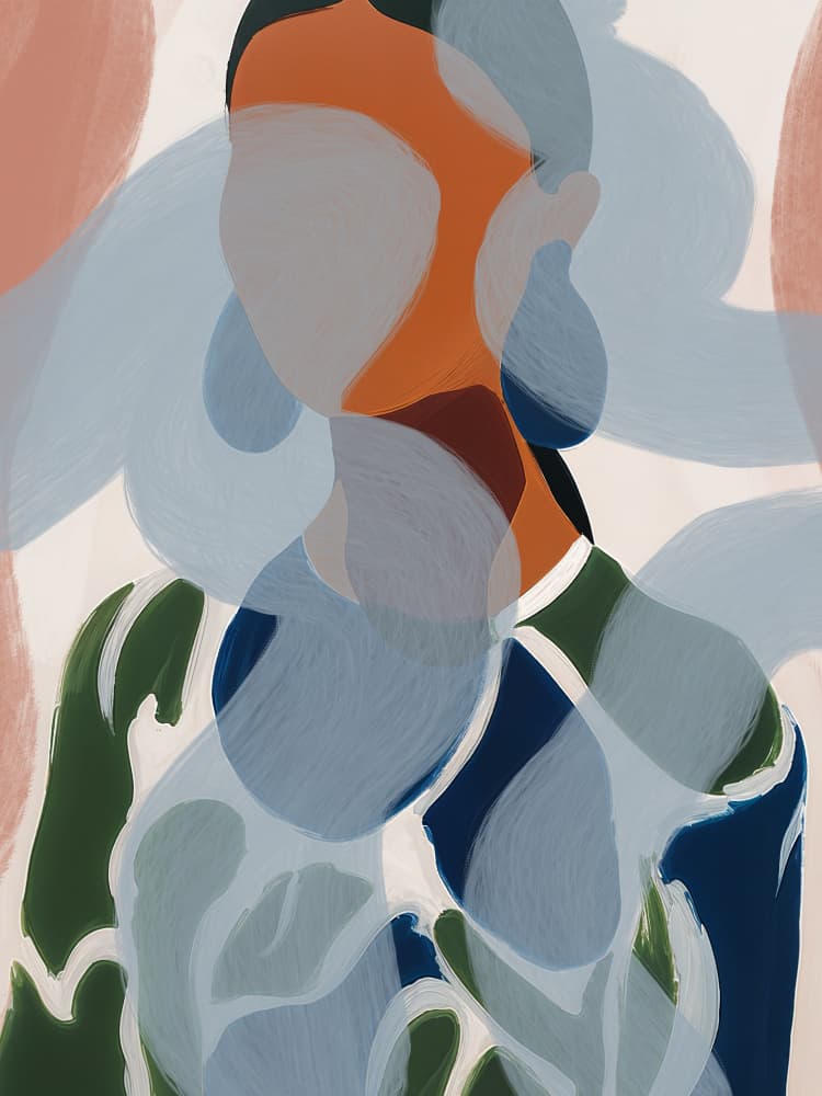 Abstract Woman Portrait by Studio Palette — canvas wall art