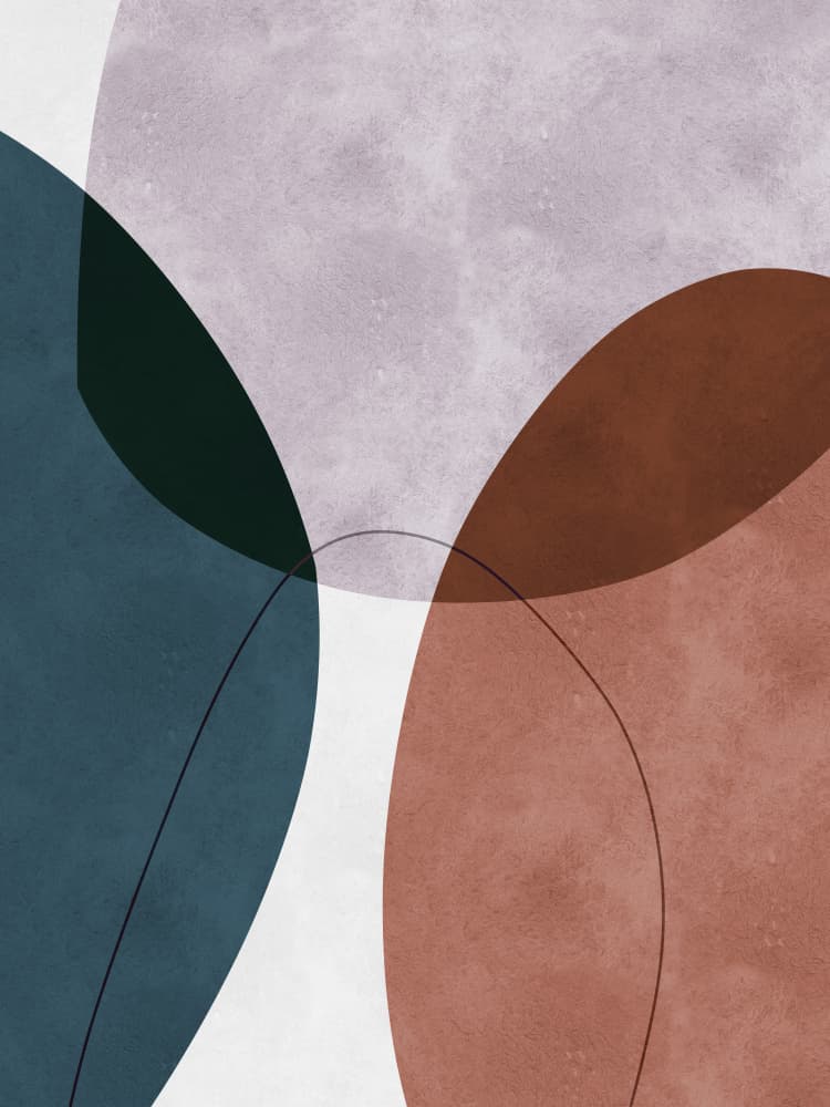 Muted Organic Overlap by Vitor Costa — canvas wall art