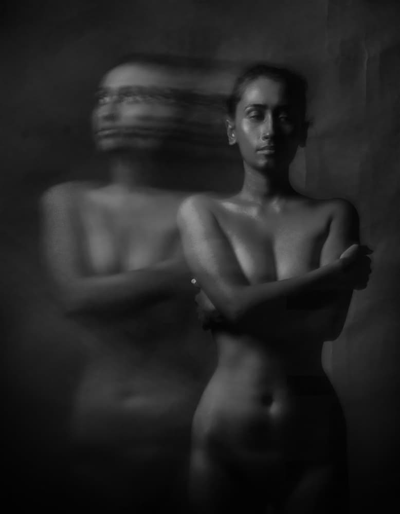 Inner Duality Portrait by PARTHA BHATTACHARYYA — canvas wall art