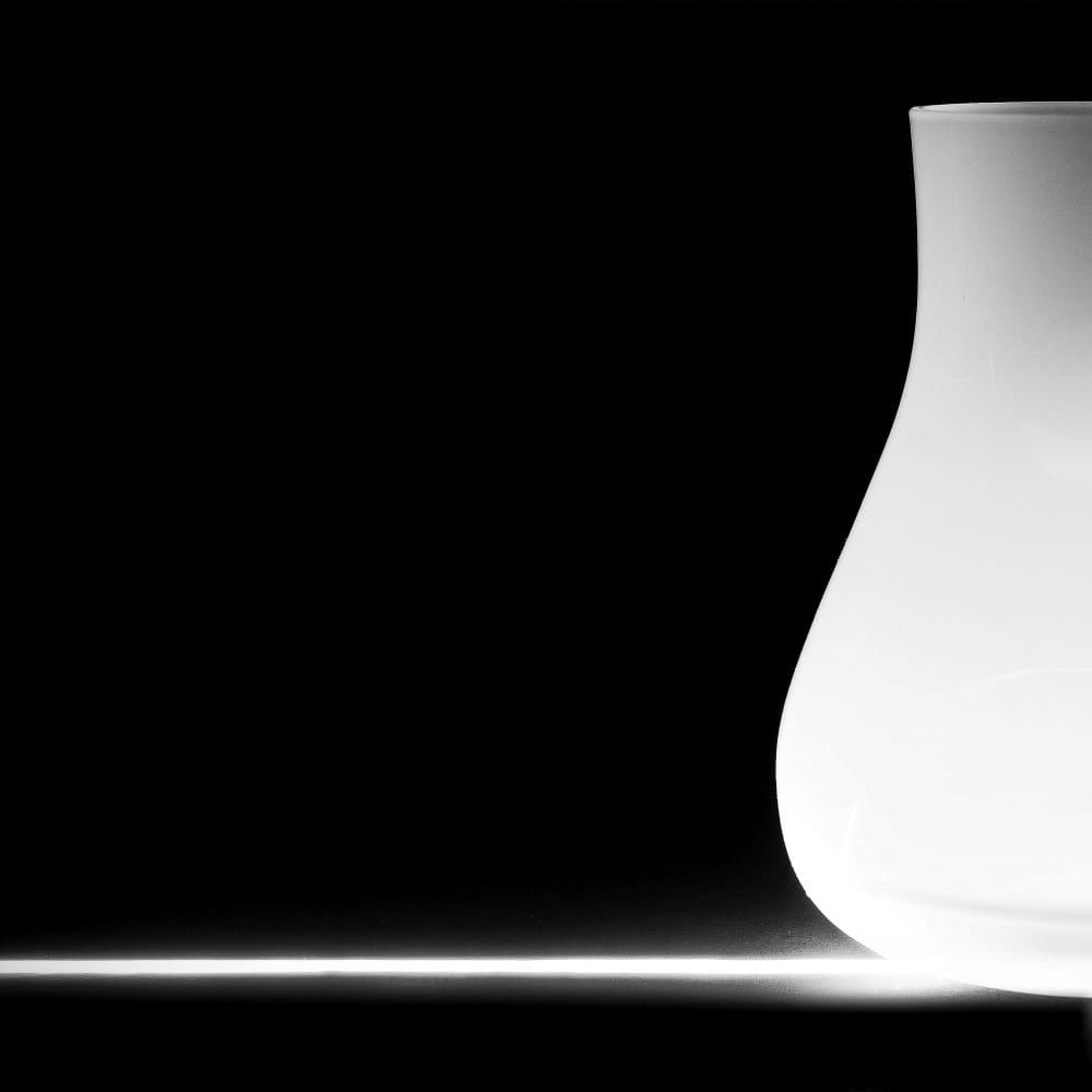 Glowing White Vase by Raffaele Corte — canvas wall art