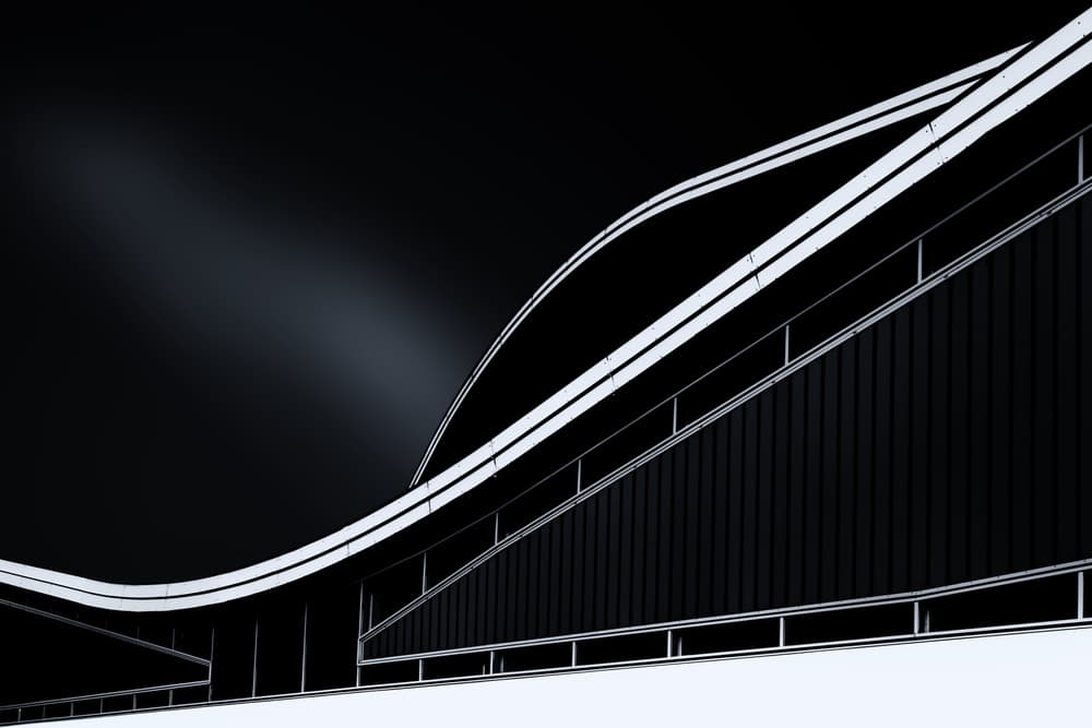 Sleek Architectural Curves by Jeroen van de Wiel — canvas wall art