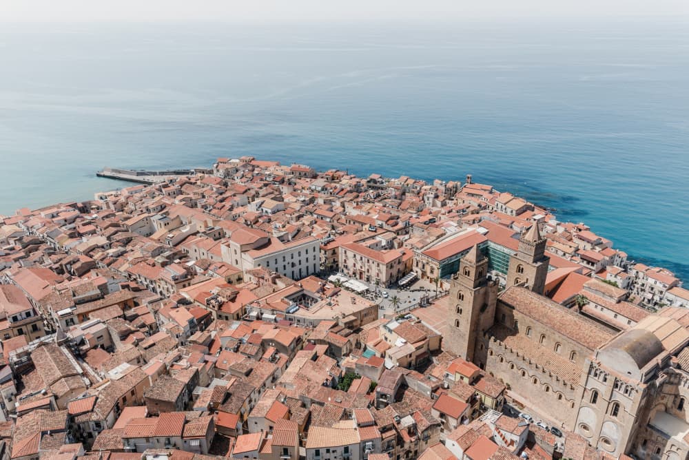 Sicilian Coastal Town by Photolovers — canvas wall art