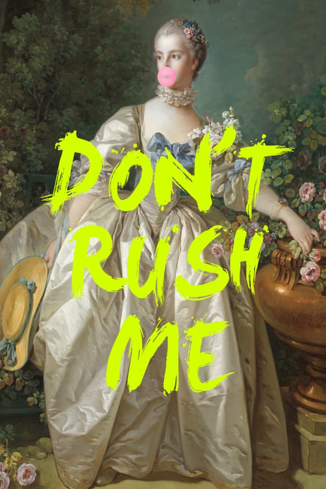 Modern Bubblegum Lady by Talitha McQueen — canvas wall art
