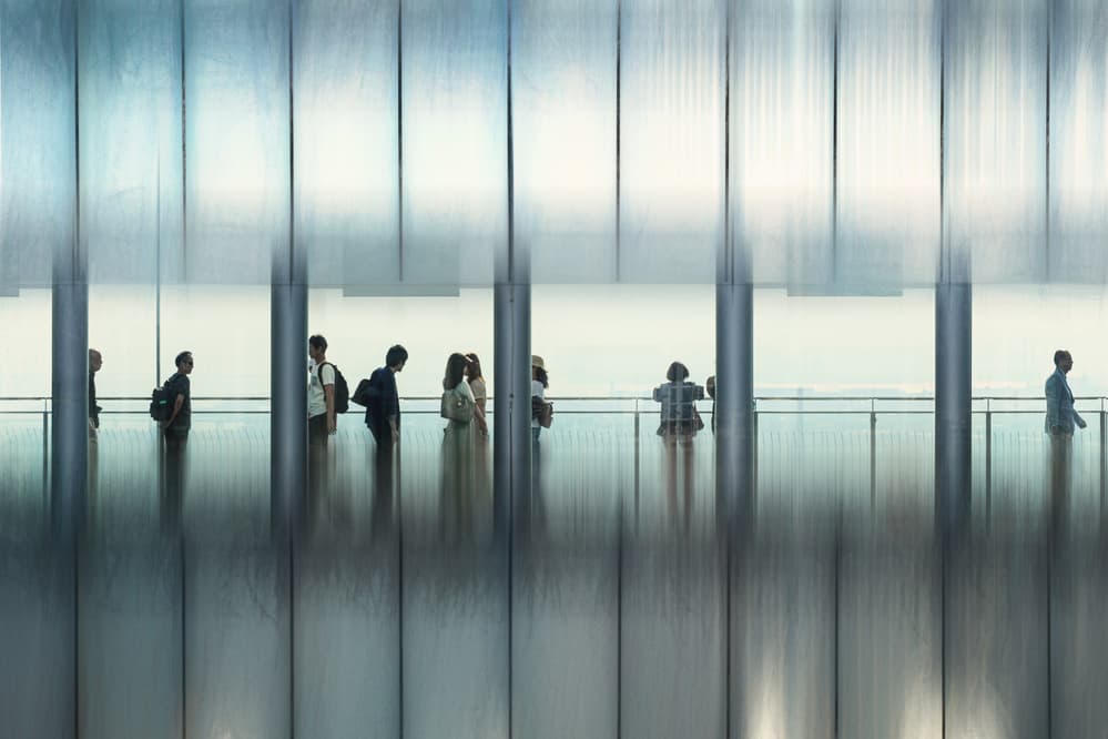 Modern Gallery Reflections by Bruno Flour — canvas wall art