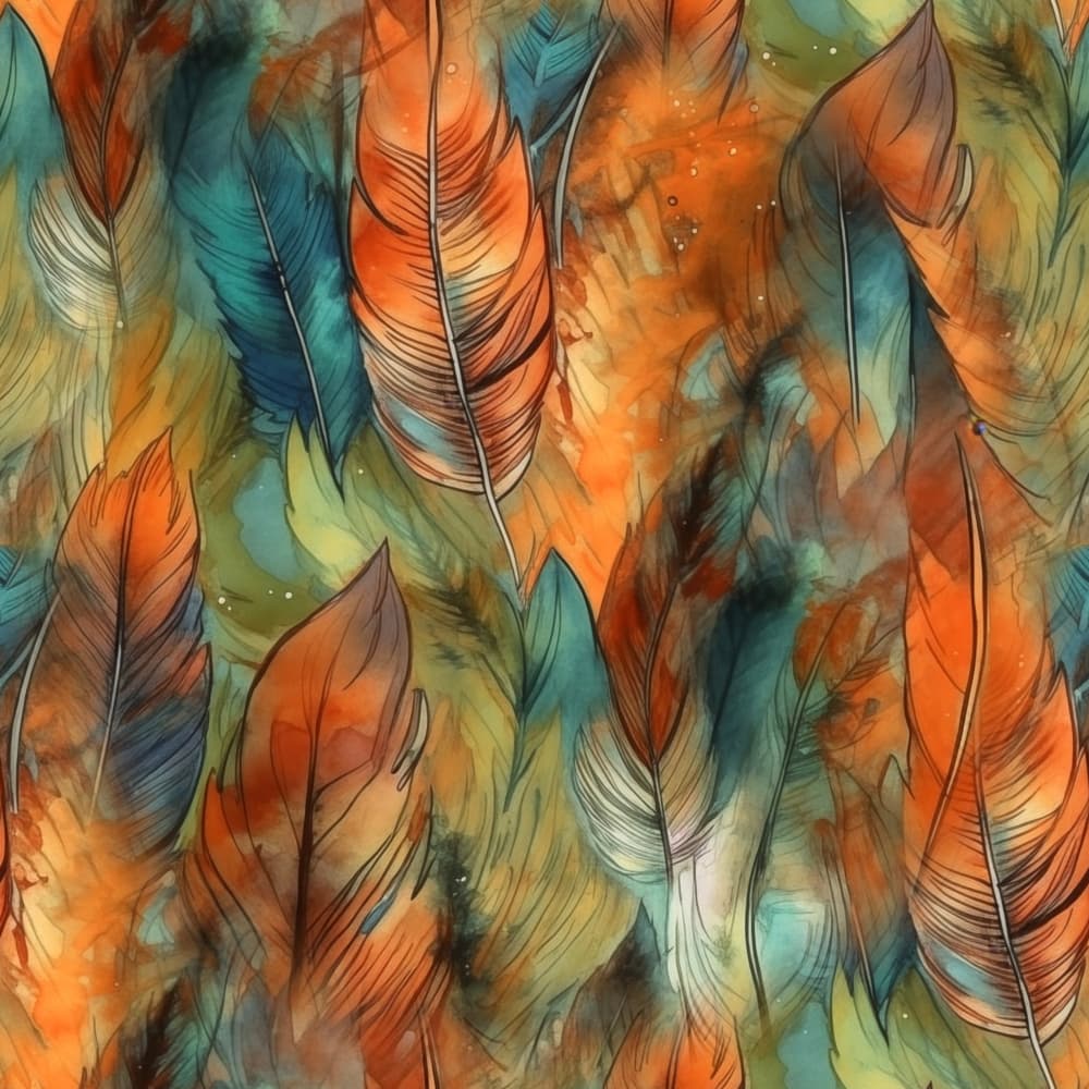 Watercolor Feathers 19 by Justyna Jaszke — canvas wall art