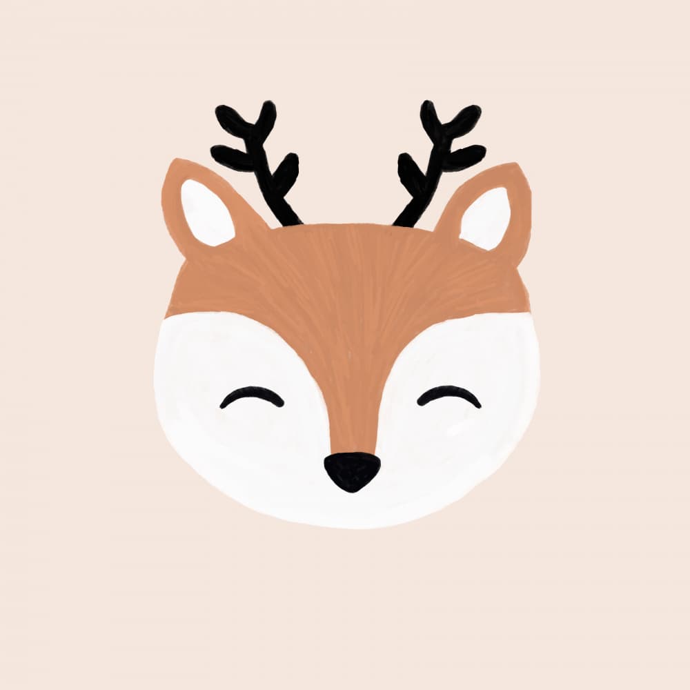 Sweet Woodland Fawn by Orara Studio — canvas wall art