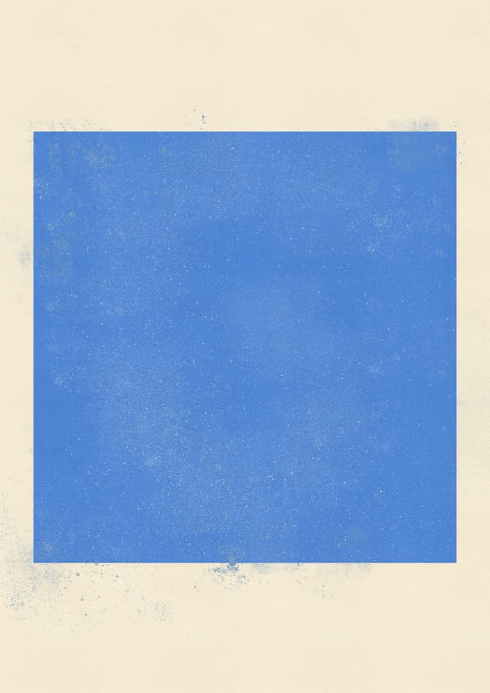 Blue Square Abstract by Nicholas — canvas wall art