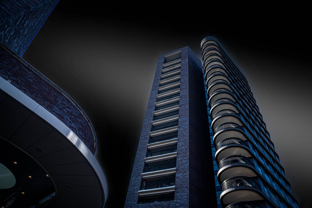 Modern City Towers by Fred Louwen — canvas wall art