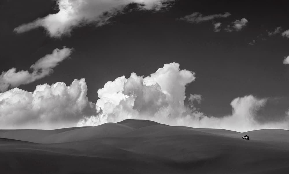 Desert Journey Under Clouds by Shin Woo Ryu — canvas wall art