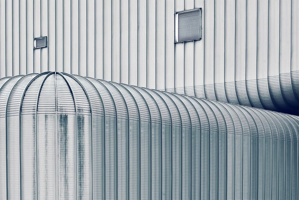 Sleek Metal Curves by Damiano Serra — canvas wall art