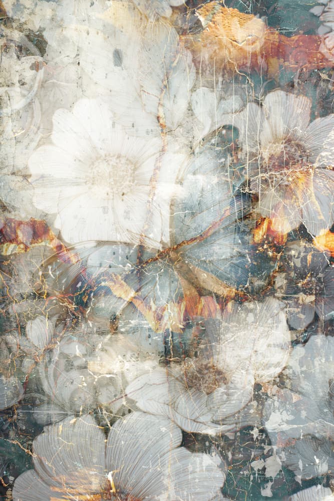 Faded Floral Texture by Rafal Kulik — canvas wall art