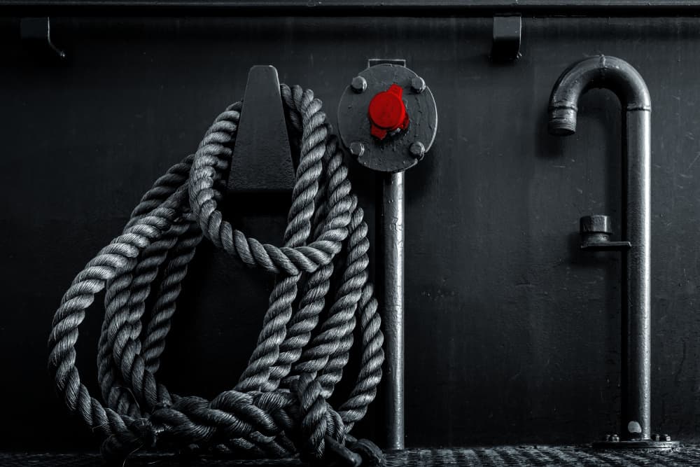 Nautical Rope Detail by Jürgen Muß — canvas wall art