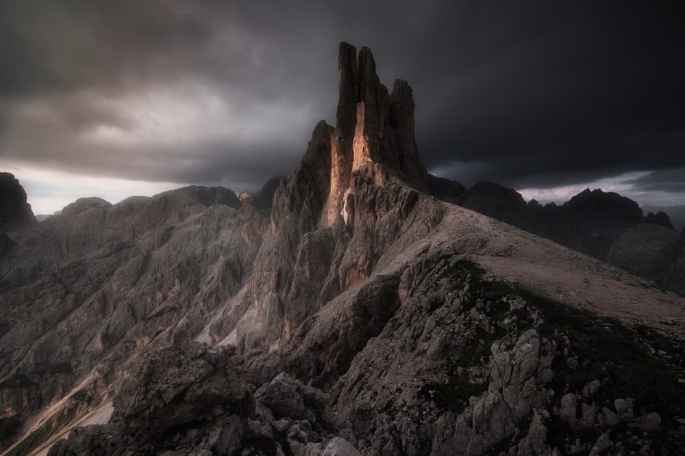 Radiant Mountain Peaks by Tomás Hueso Marco — canvas wall art