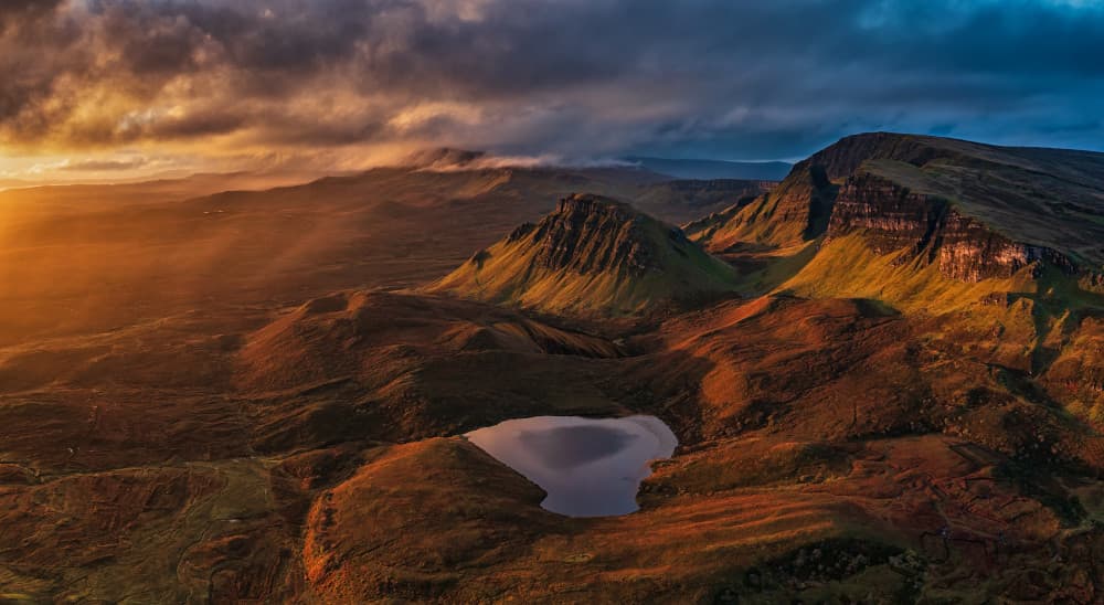 Golden Hour Mountain Lake by Luigi Ruoppolo — canvas wall art