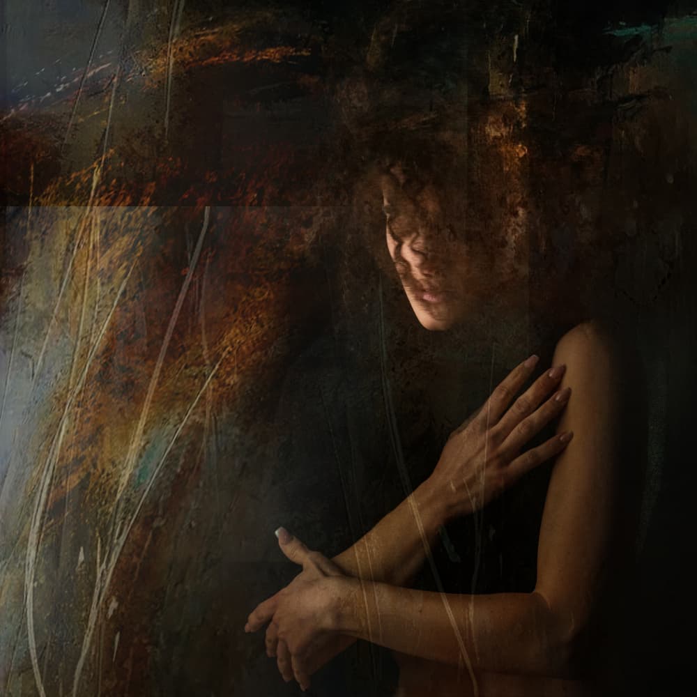 Contemplative Woman Portrait by Tommaseo Gregorio — canvas wall art