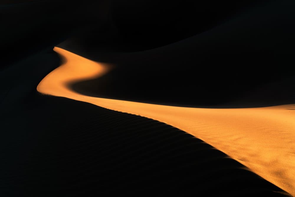 Golden Desert Dunes by Hamid Jamshidian — canvas wall art
