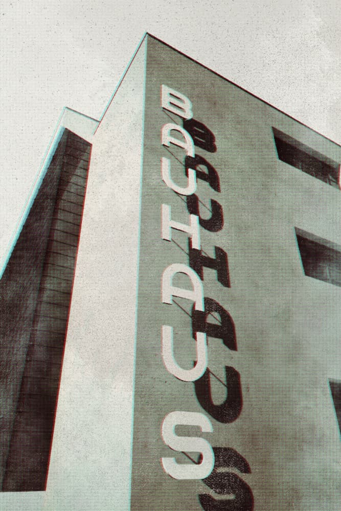 Bauhaus Building Design by Rosana Laiz Blursbyai — canvas wall art
