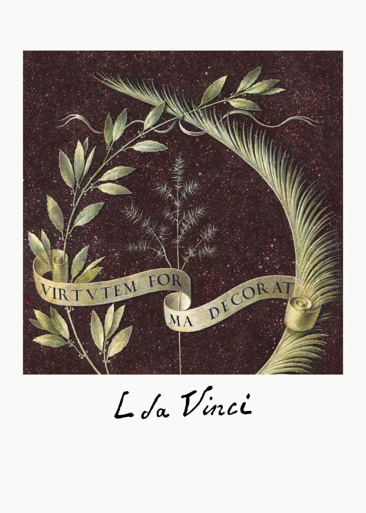 Virtutem Forma Decorat (ca.1474–1478 by Leonardo da Vinci — canvas wall art