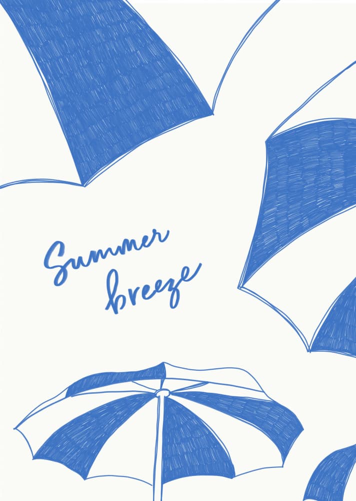 Summer Breeze Umbrellas by Rio Soléy — canvas wall art