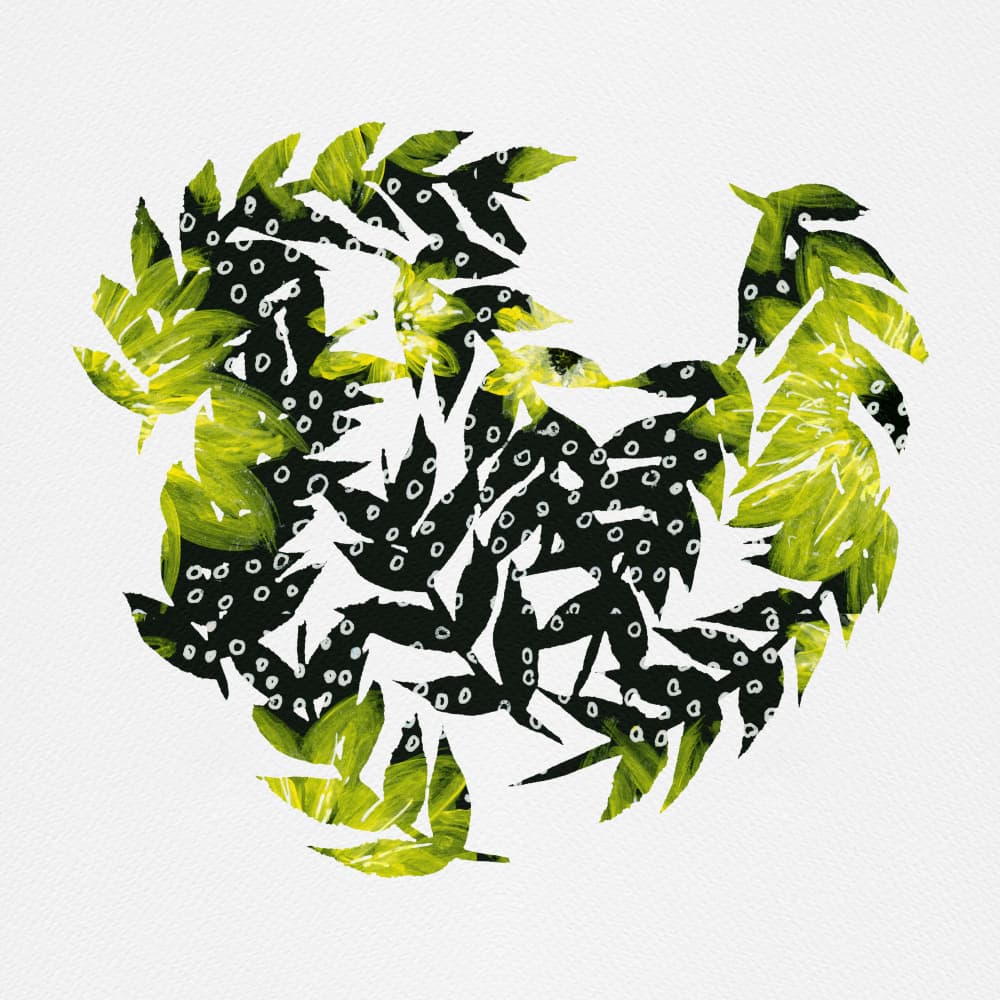 Vibrant Polka Dot Leaves by Michele Channell — canvas wall art