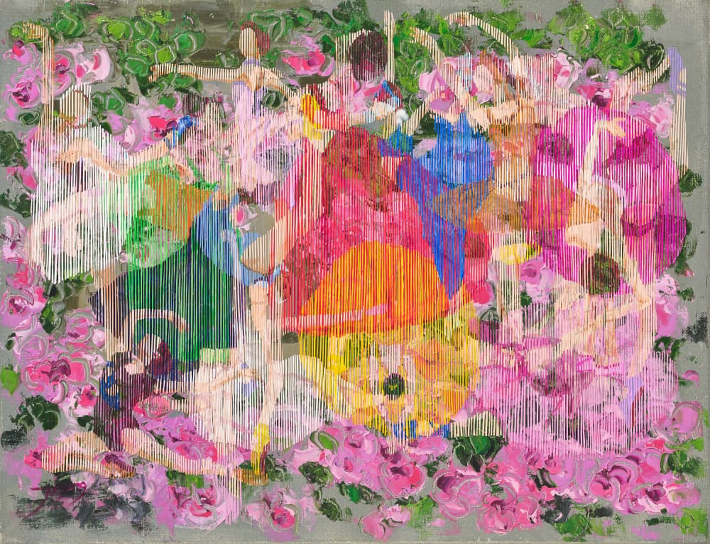 Joyful Garden Dancers by Jukyong Park — canvas wall art