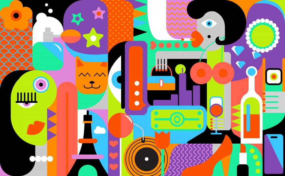 Pop Art Paris Chic by Artem Pozdniakov — canvas wall art