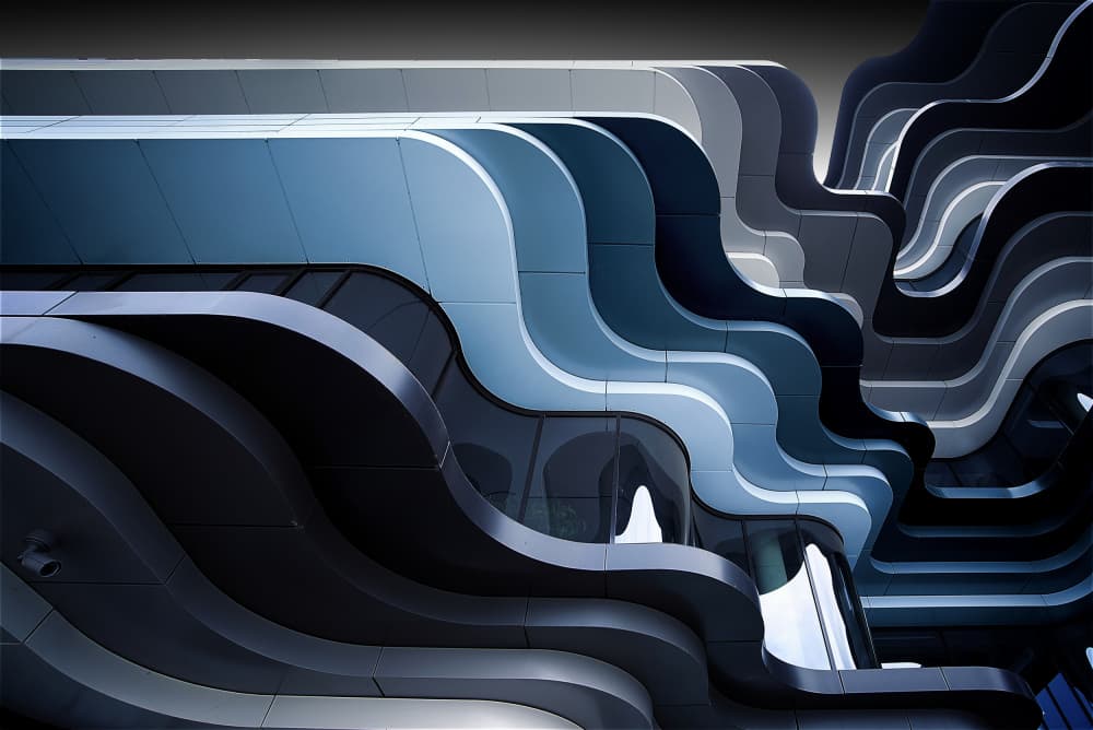 Abstract Building Waves by Erhard Batzdorf — canvas wall art