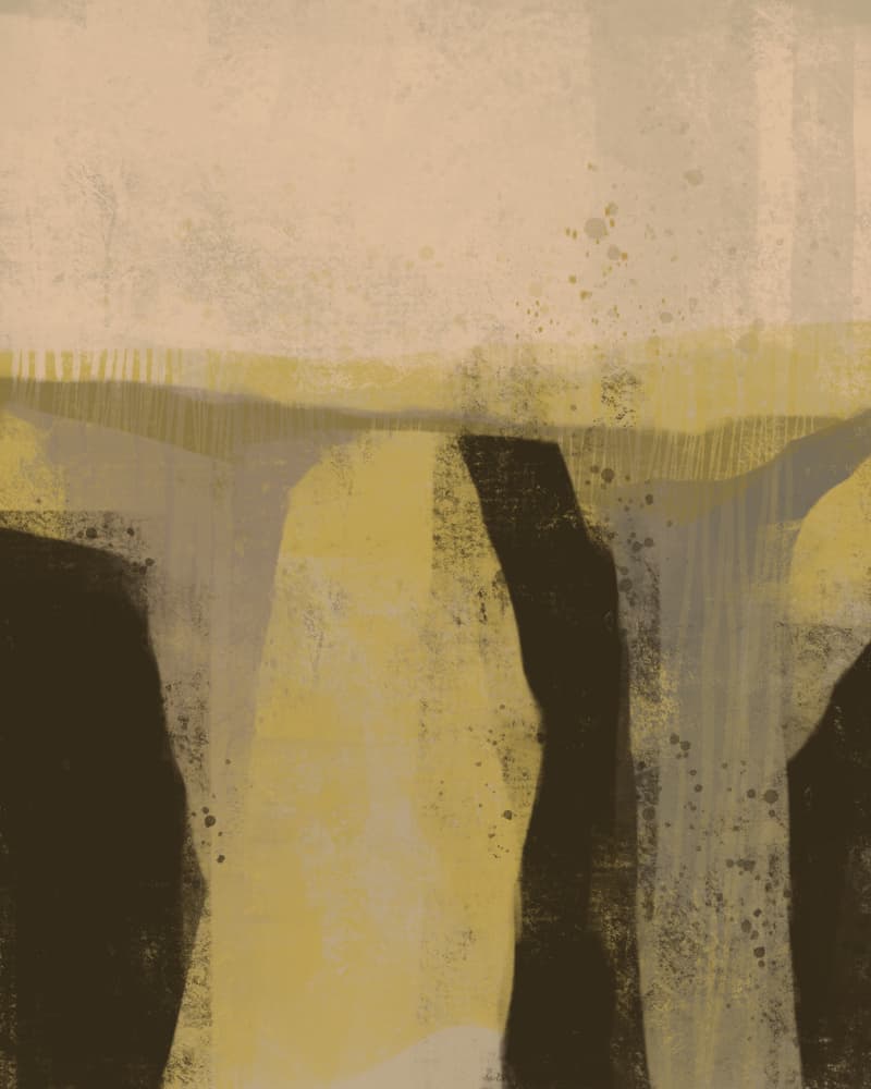 Abstract Desert Shapes by MANSI SAXENA — canvas wall art