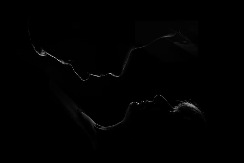 Lovers' Tender Embrace by Marcin Michalowski — canvas wall art