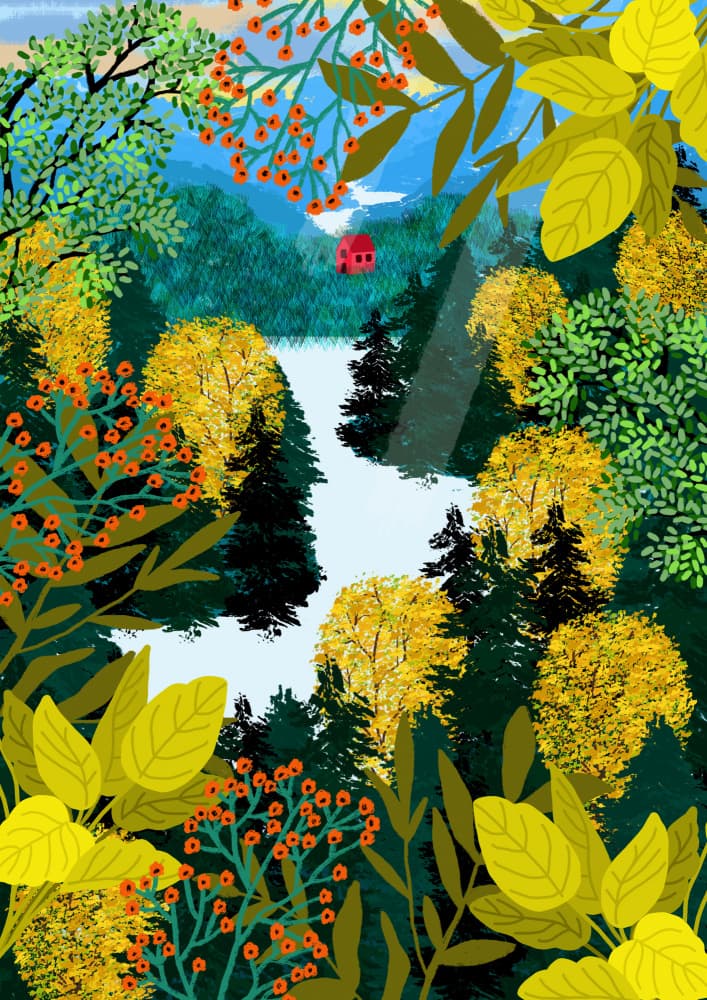 View From the Mountain by Rafaela Mascaro — canvas wall art