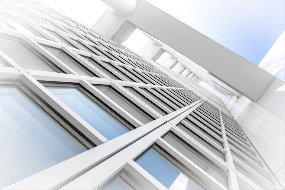 Sleek Building Geometry by Gilbert Claes — canvas wall art