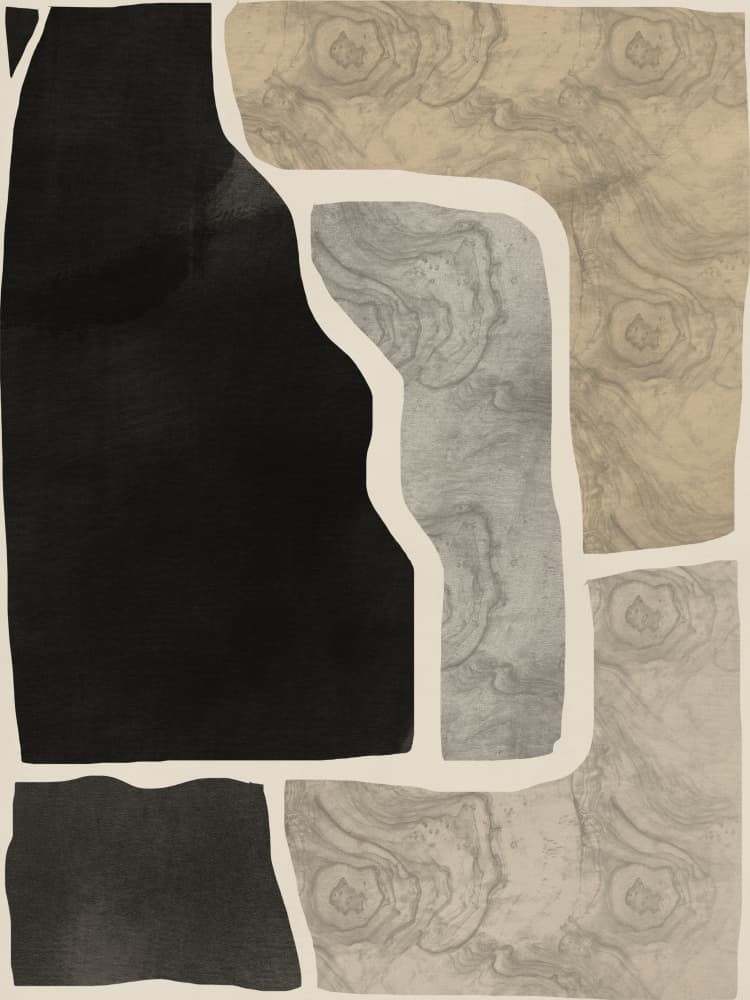 Abstract Organic Textures by Little Dean — canvas wall art