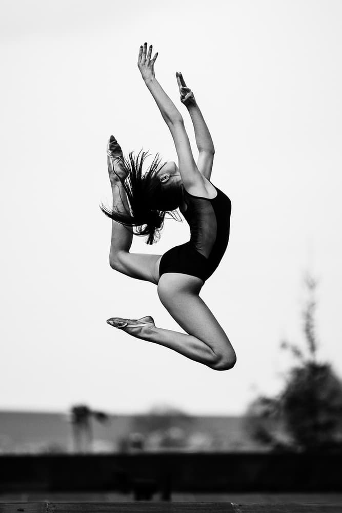 Graceful Dancer Leap by Martin Krystynek MQEP — canvas wall art