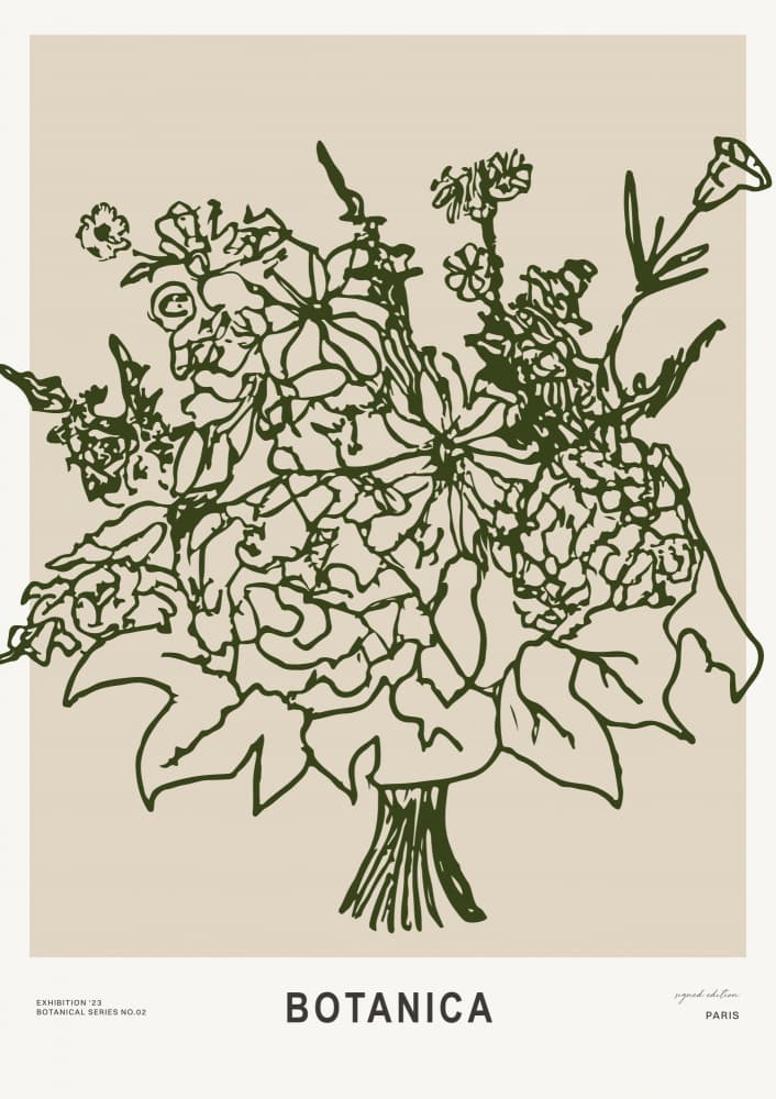Botanica(darkgreen) by Treechild — canvas wall art