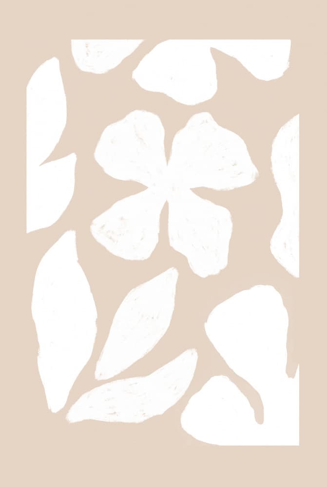 Soft Botanical Forms by Melloi Art Prints — canvas wall art