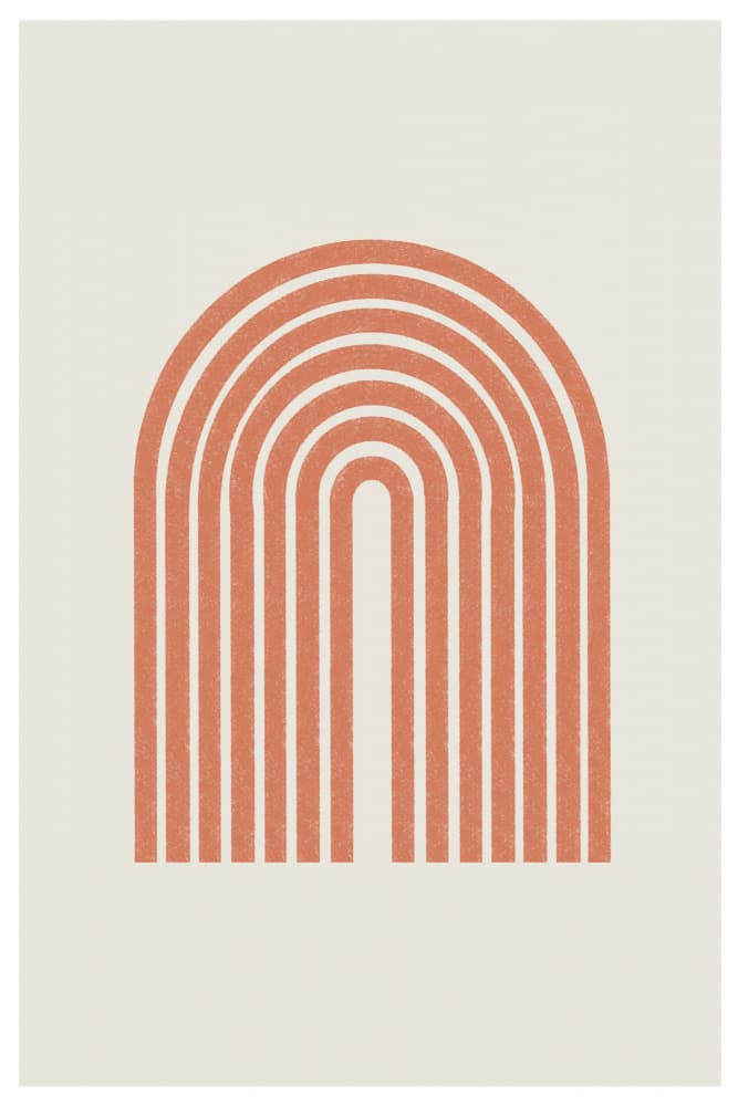 Retro Arch Lines by THE MIUUS STUDIO — canvas wall art