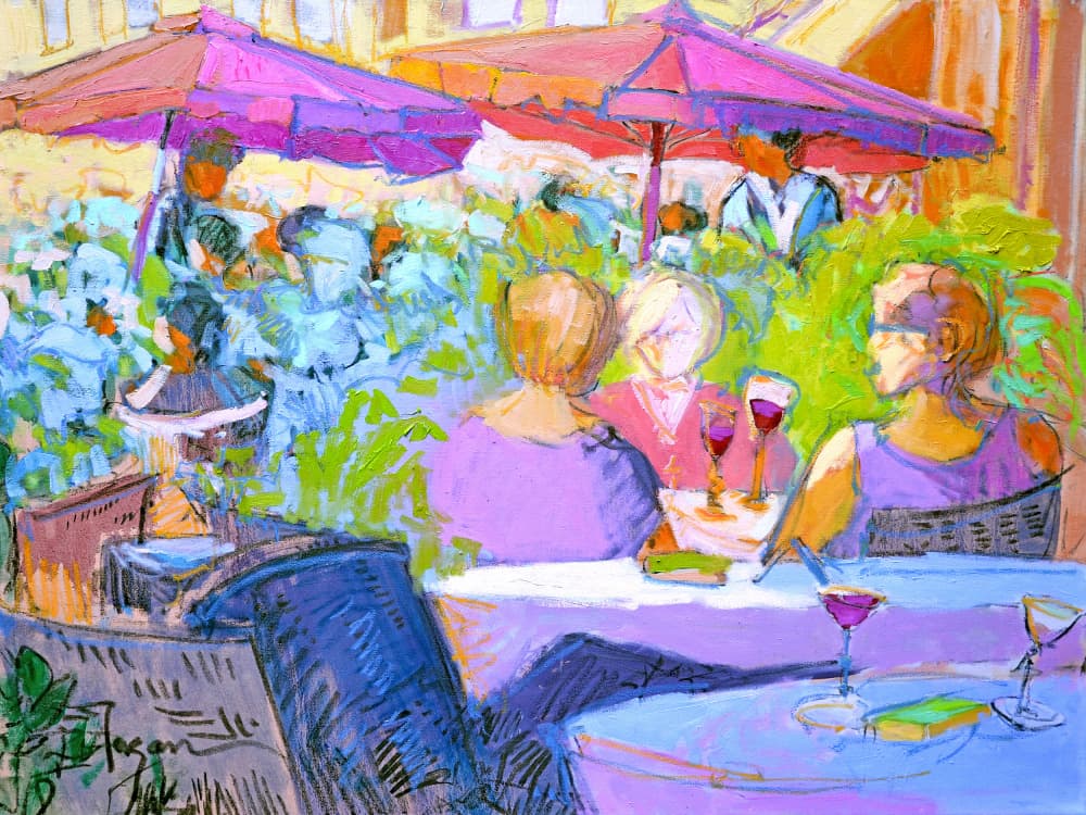 Café Vibes by Dorothy Fagan — canvas wall art