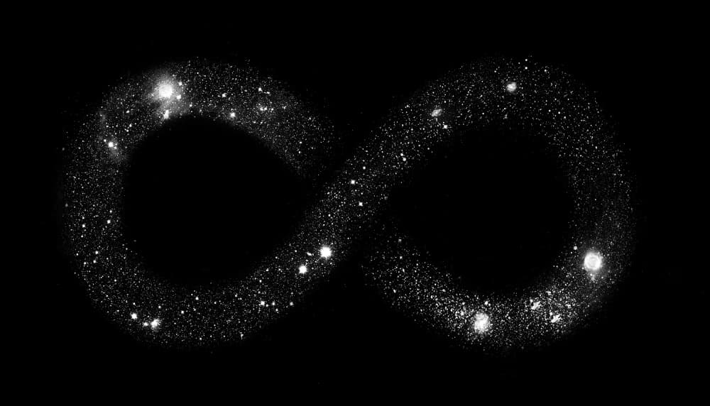 Celestial Infinity Symbol by Florent Bodart — canvas wall art