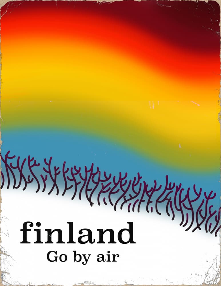 Finland Rainbow Landscape by Nicholas — canvas wall art