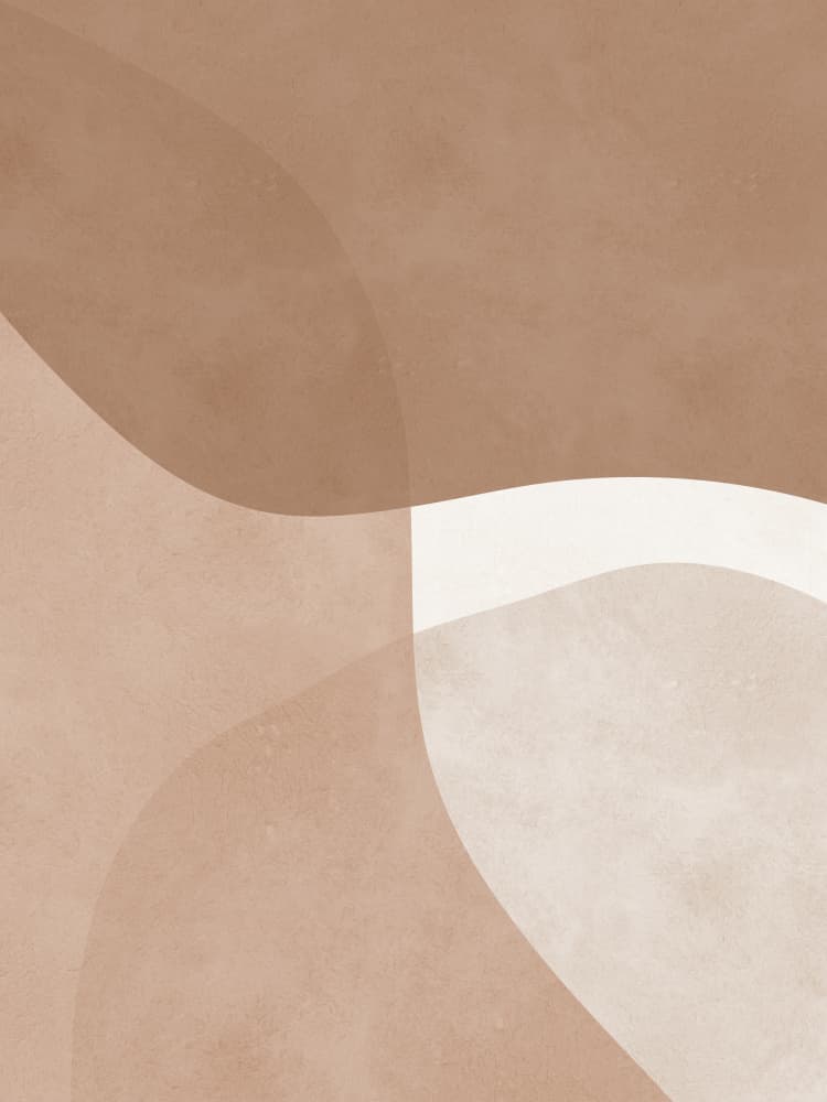 Earthy Flowing Shapes by Vitor Costa — canvas wall art