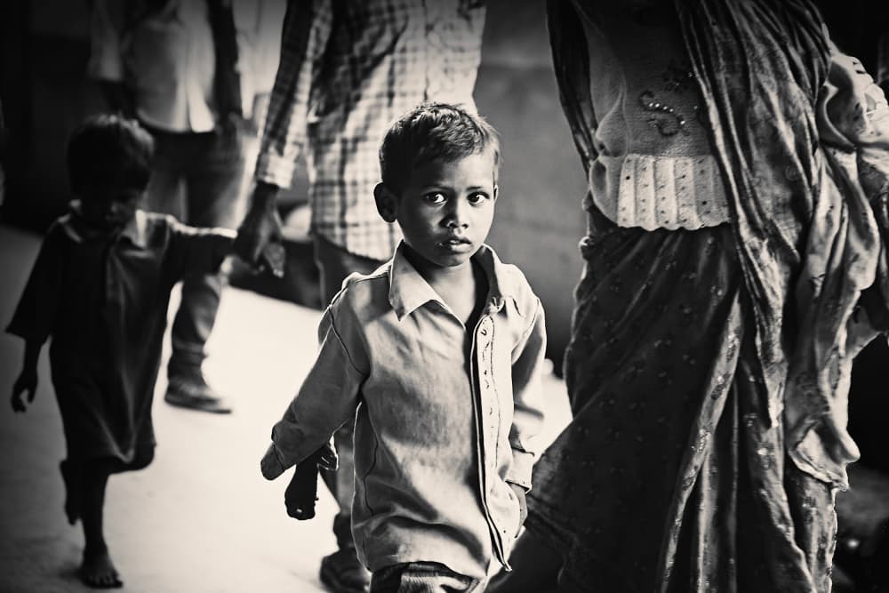 Street Child Portrait by Gloria Staffa — canvas wall art