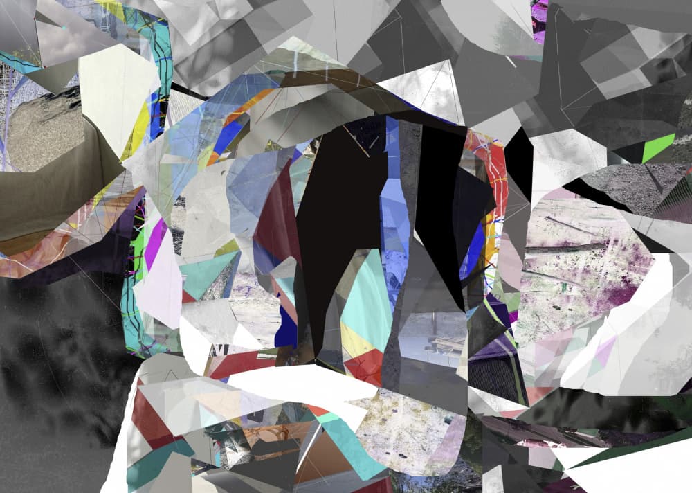 Fragmented Geometric Abstract by Stefan Fransson — canvas wall art