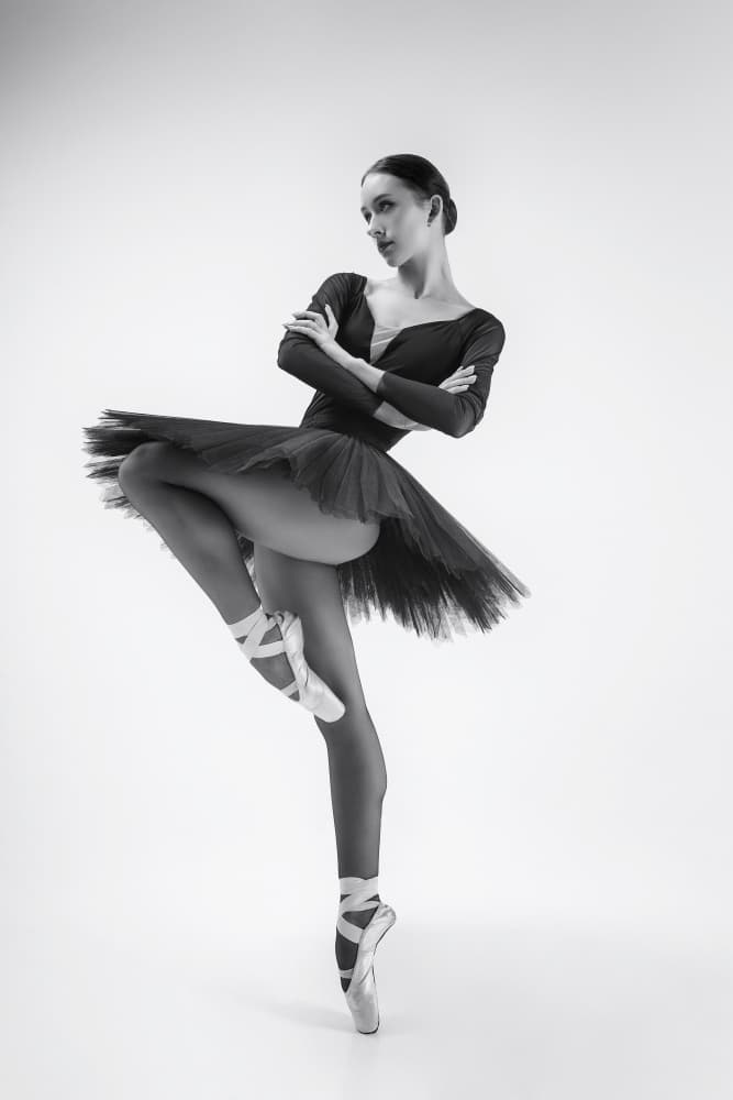 Elegant Ballerina On Pointe by Alexandr — canvas wall art