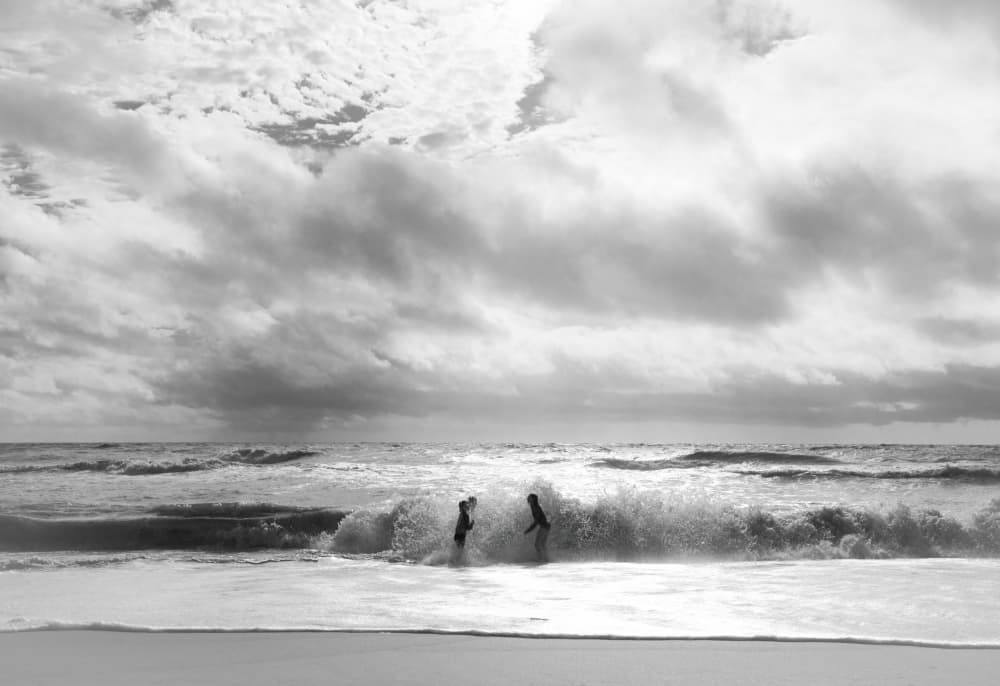Playing In Waves by Courtney Crane — canvas wall art