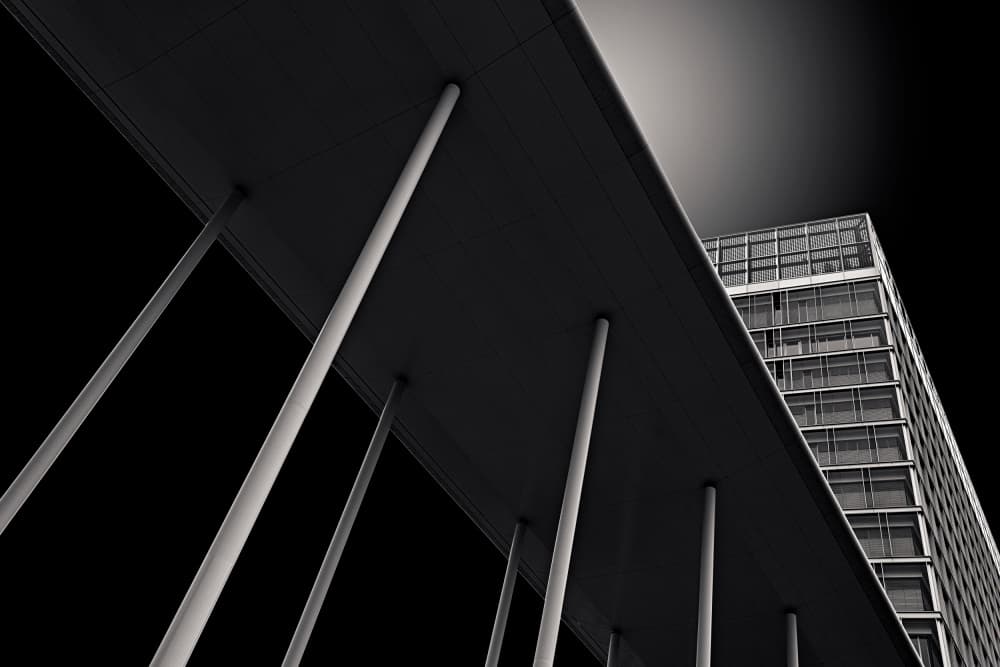 Sleek Urban Geometry by Roland Weber — canvas wall art