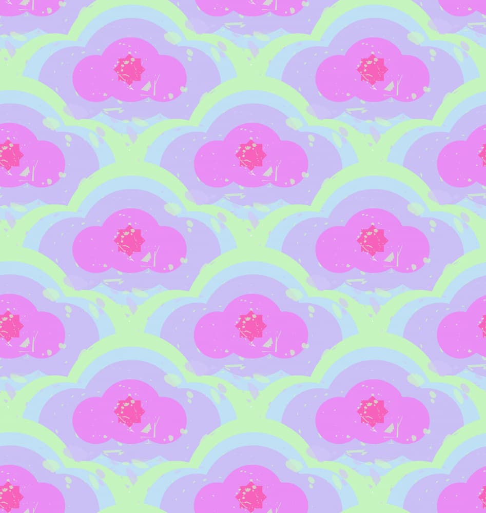Dreamy Floral Clouds by Marika Barsrsind — canvas wall art